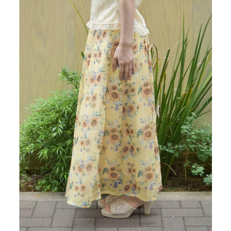 【6月週末セール】ESCADA グリーン膝下タイトスカート 花柄 タイトスカート 膝丈 ミモレ丈 ひざ丈 春 夏 無地 sk006-01
