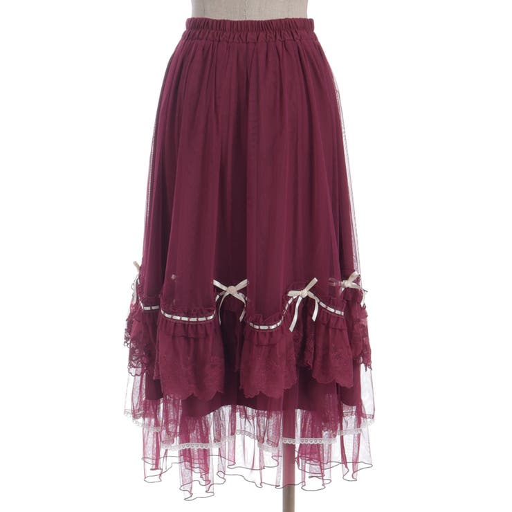 ホイップフリルチュールスカート | axes femme | 詳細画像21 