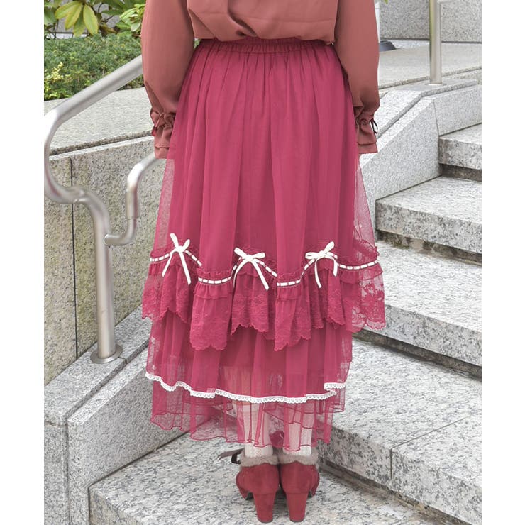 ホイップフリルチュールスカート | axes femme | 詳細画像3 