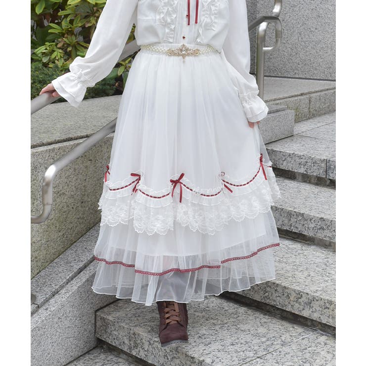 ホイップフリルチュールスカート | axes femme | 詳細画像9 