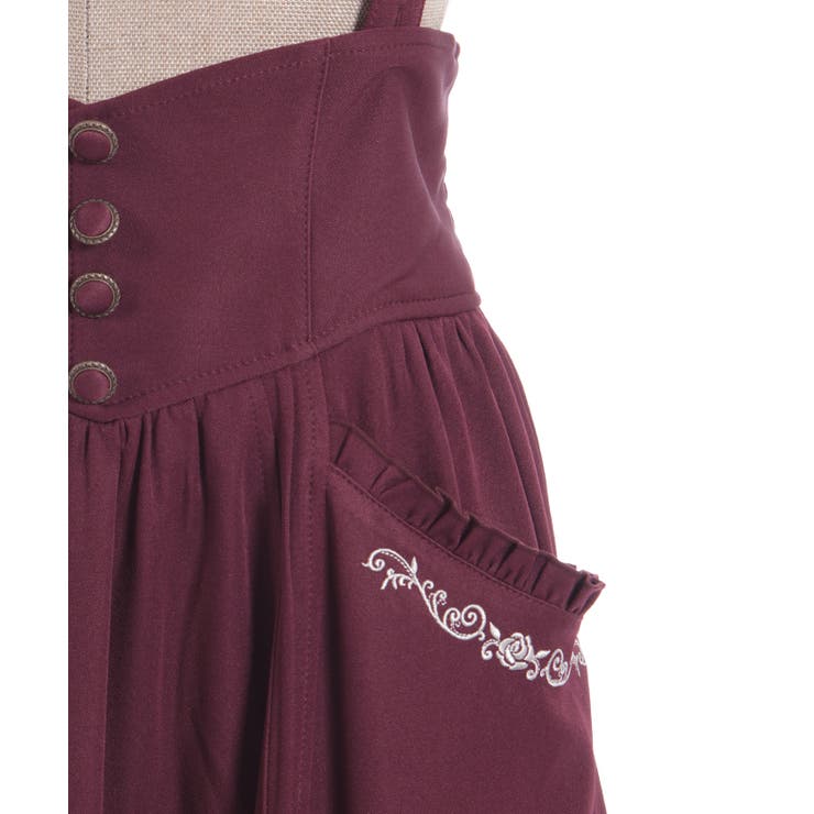 サス付プチローズ刺繍スカート | axes femme | 詳細画像12 