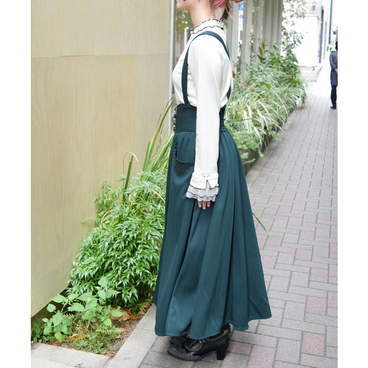 サス付プチローズ刺繍スカート | axes femme | 詳細画像2 