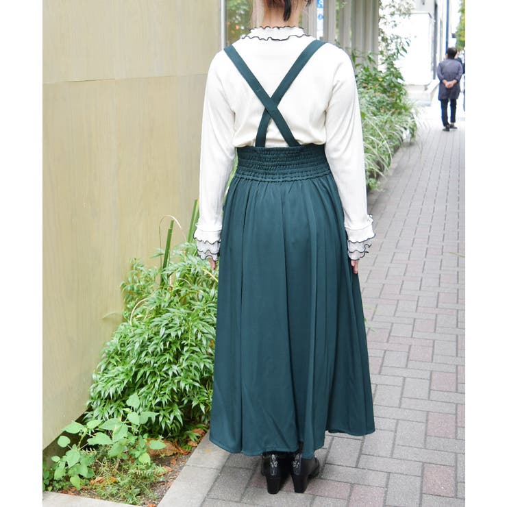 サス付プチローズ刺繍スカート | axes femme | 詳細画像3 