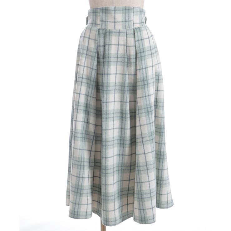 起毛チェック柄ロングスカート | axes femme | 詳細画像18 