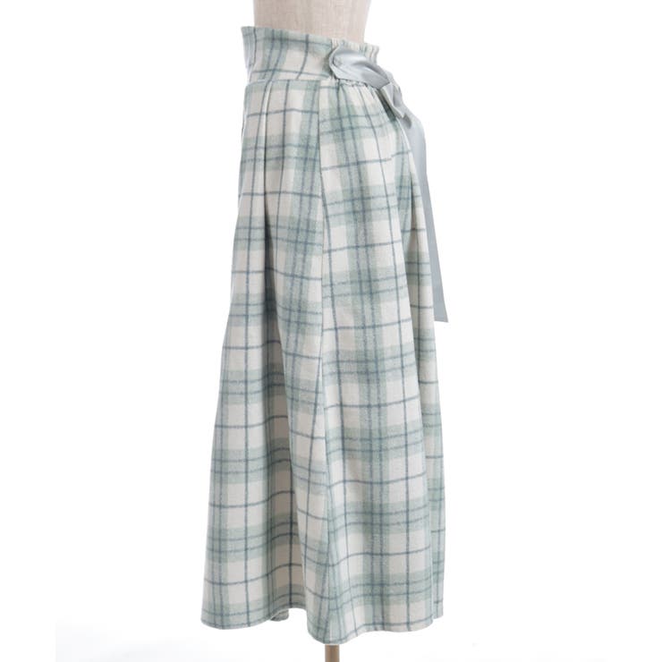 起毛チェック柄ロングスカート | axes femme | 詳細画像19 