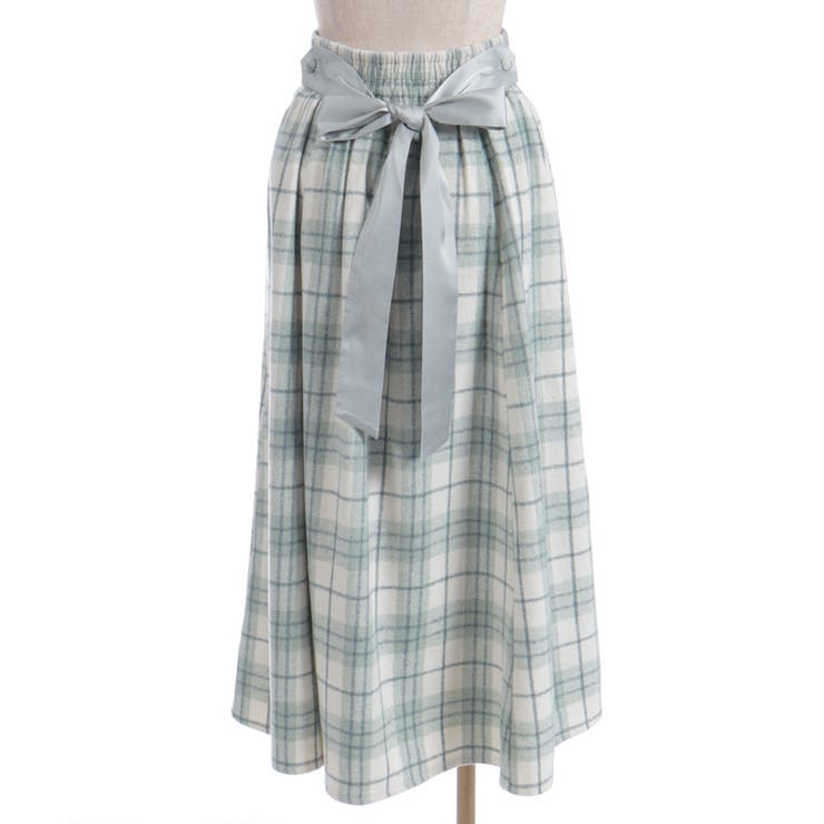 起毛チェック柄ロングスカート | axes femme | 詳細画像20 