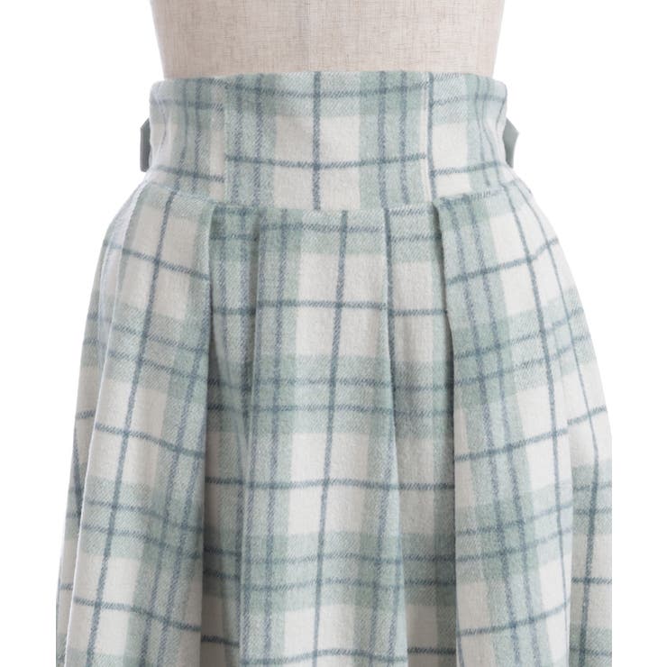 起毛チェック柄ロングスカート | axes femme | 詳細画像23 