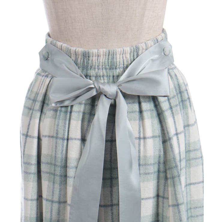 起毛チェック柄ロングスカート | axes femme | 詳細画像25 