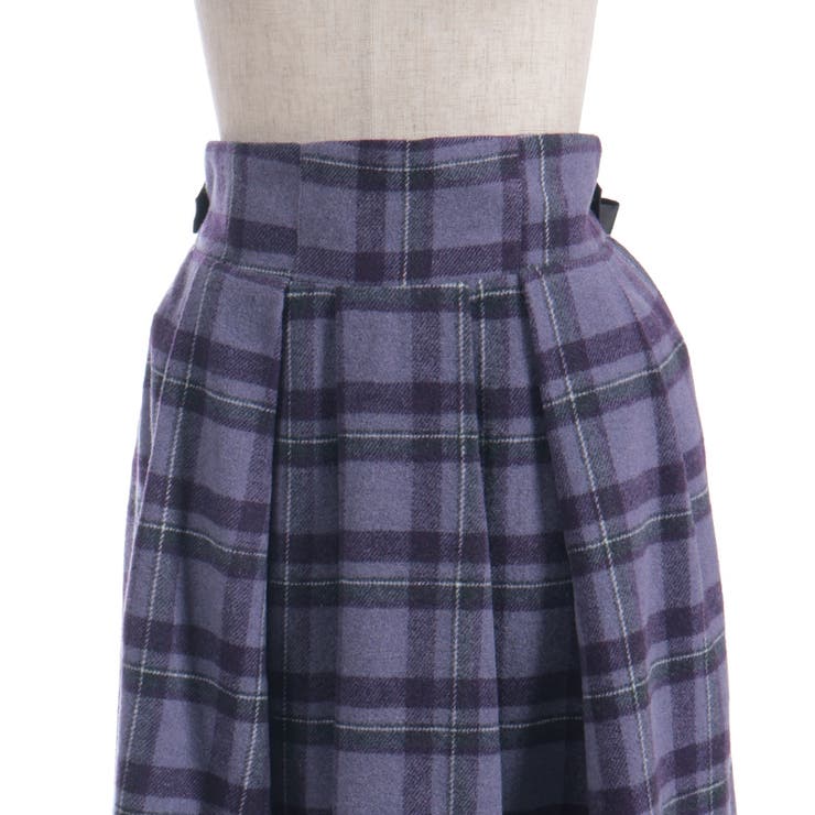 起毛チェック柄ロングスカート | axes femme | 詳細画像31 