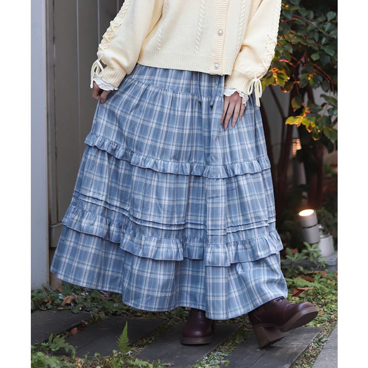 チェックティアードスカート | axes femme | 詳細画像4 