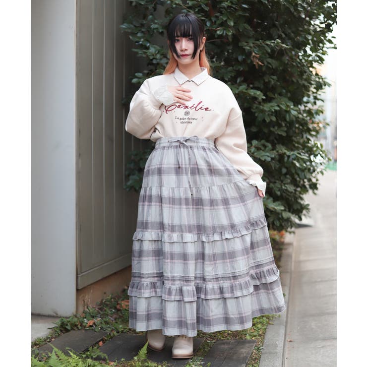 チェックティアードスカート | axes femme | 詳細画像5 