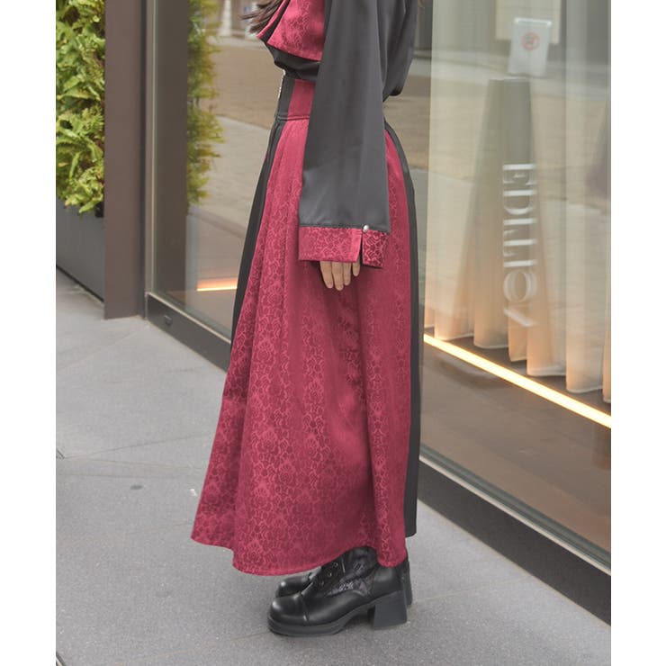 【セットアップ対応】ジャガードスカート | axes femme | 詳細画像2 