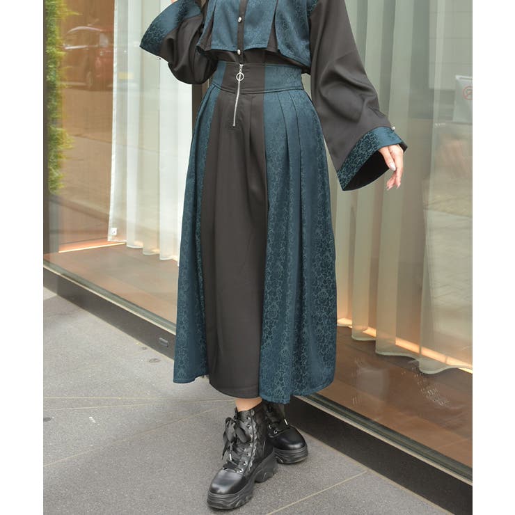 Ｄグリーン | 【セットアップ対応】ジャガードスカート | axes femme