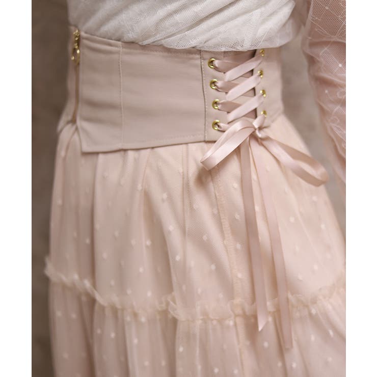 ベルト付チュールスカート | axes femme | 詳細画像10 