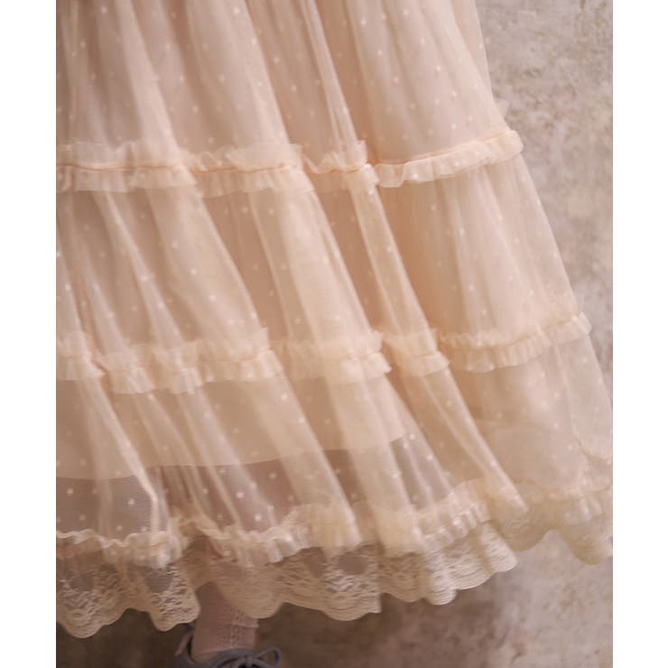 ベルト付チュールスカート | axes femme | 詳細画像12 