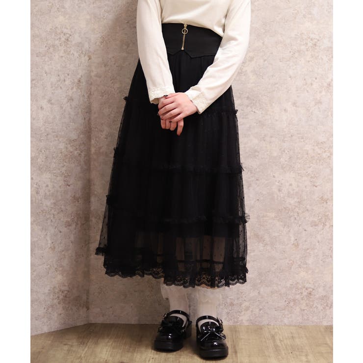 ベルト付チュールスカート | axes femme | 詳細画像13 