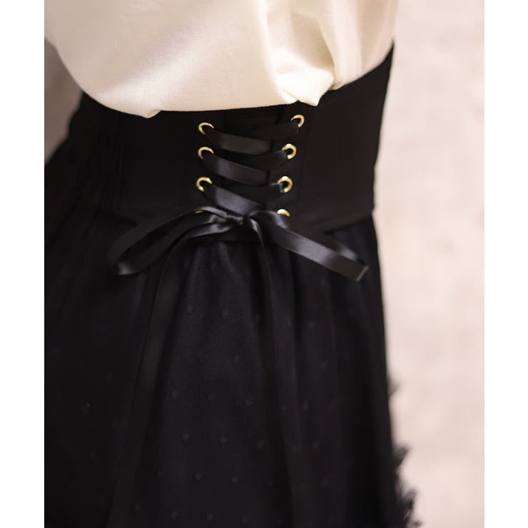 ベルト付チュールスカート | axes femme | 詳細画像16 