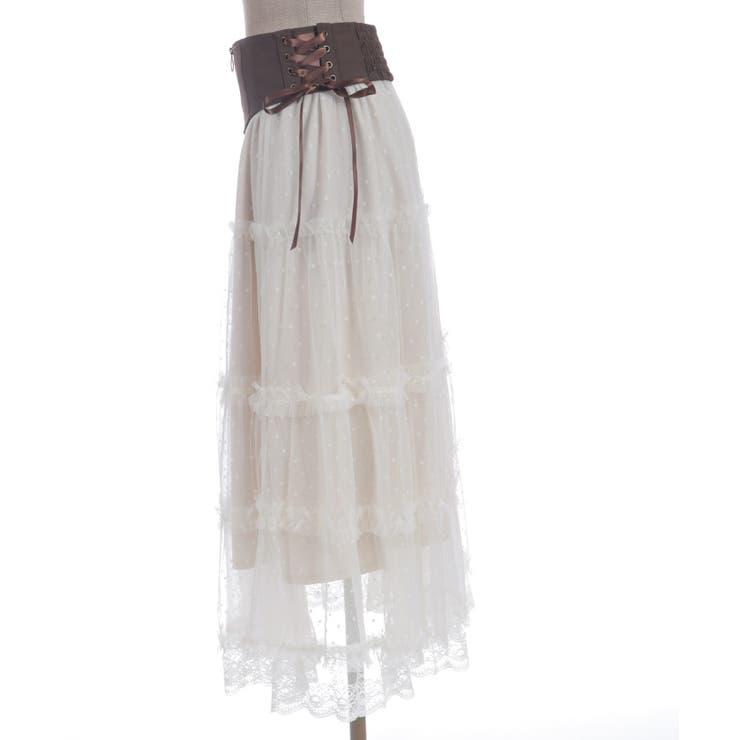 ベルト付チュールスカート | axes femme | 詳細画像19 