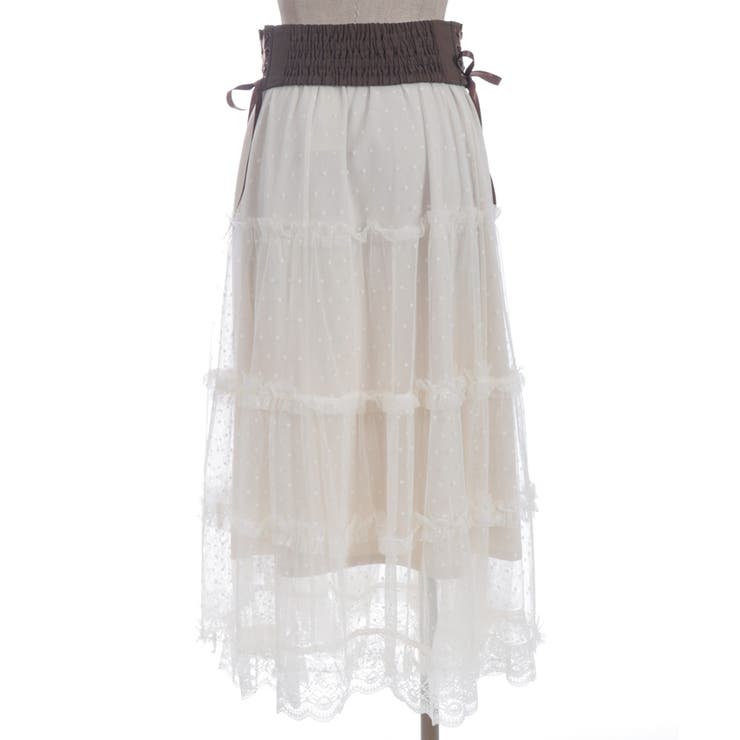 ベルト付チュールスカート | axes femme | 詳細画像20 