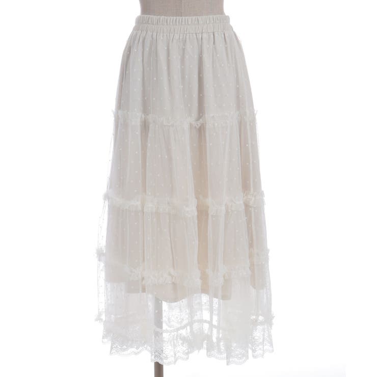 ベルト付チュールスカート | axes femme | 詳細画像21 