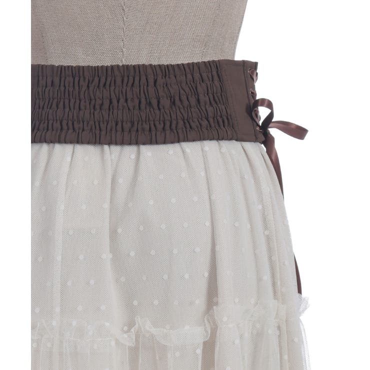 ベルト付チュールスカート | axes femme | 詳細画像22 