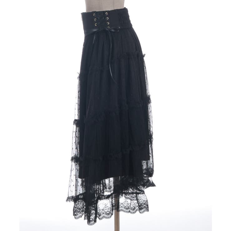 ベルト付チュールスカート | axes femme | 詳細画像24 