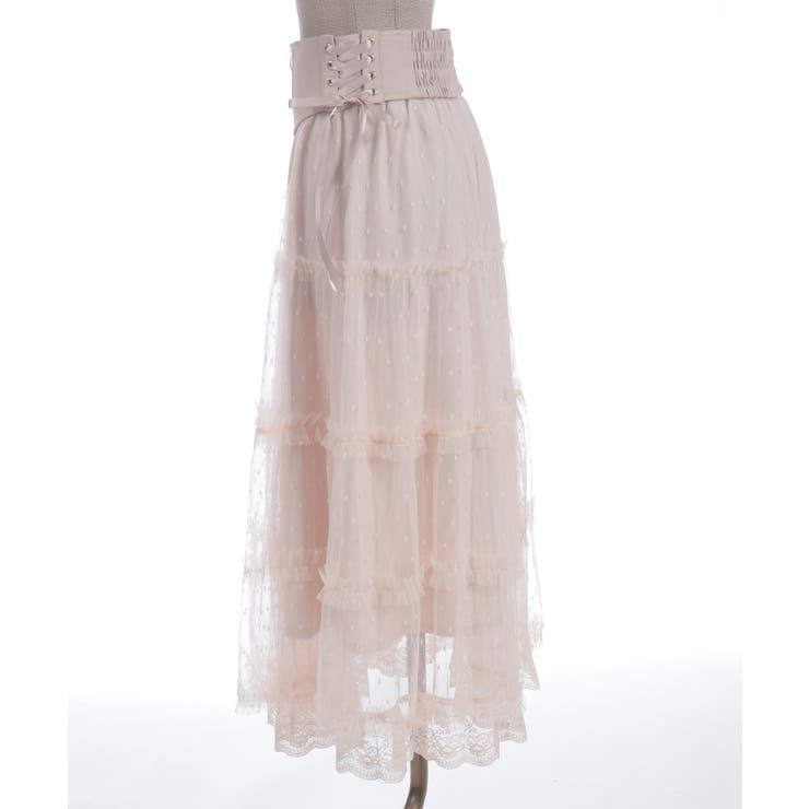 ベルト付チュールスカート | axes femme | 詳細画像30 