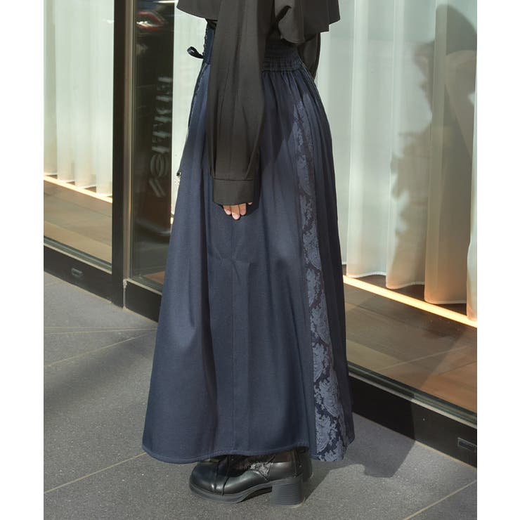 レースアップ×ジャガードスカート | axes femme | 詳細画像2 