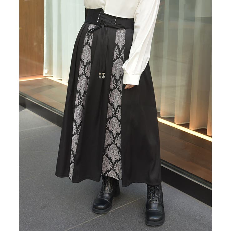 レースアップ×ジャガードスカート | axes femme | 詳細画像9 