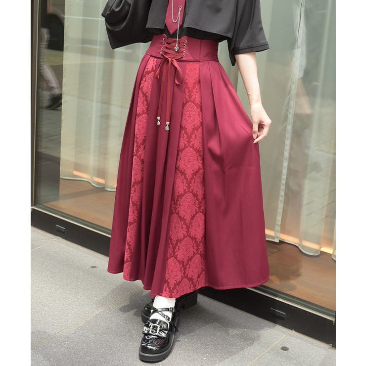 赤 | レースアップ×ＪＱＳＫ | axes femme