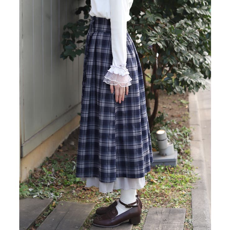 プチフリルチェック柄スカート | axes femme | 詳細画像2 