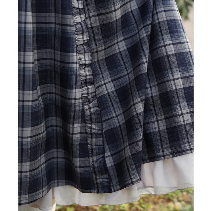 プチフリルチェック柄スカート | axes femme | 詳細画像5 