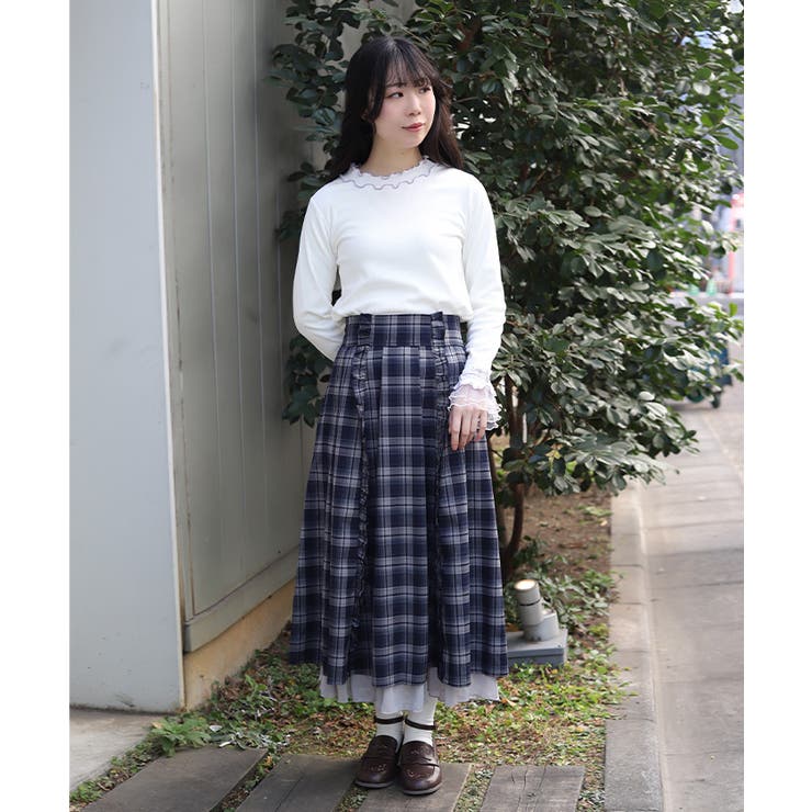 プチフリルチェック柄スカート | axes femme | 詳細画像7 