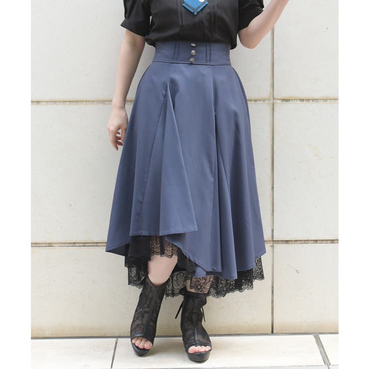 紺 | 後編上イレヘムスカート | axes femme