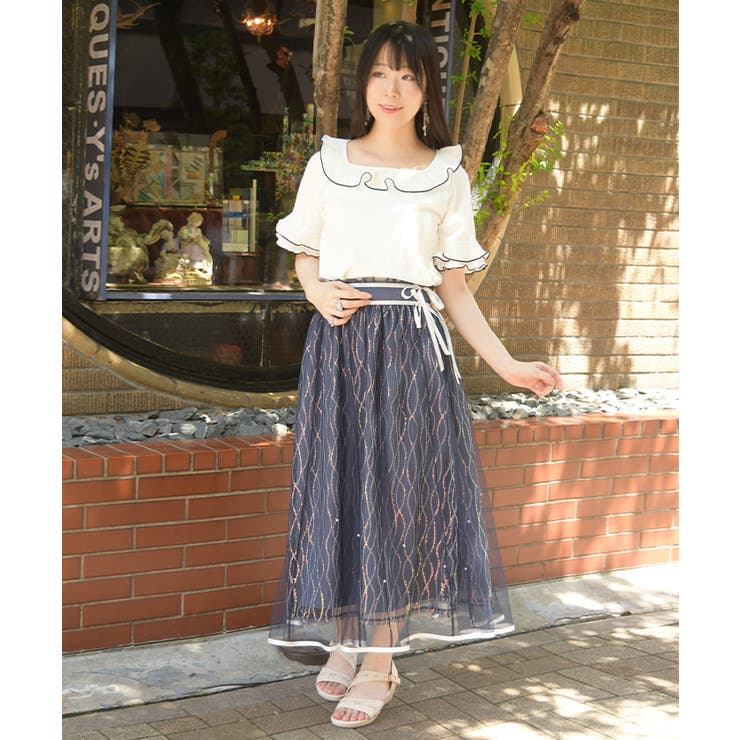 スパンコールマリンスカート | axes femme | 詳細画像7 