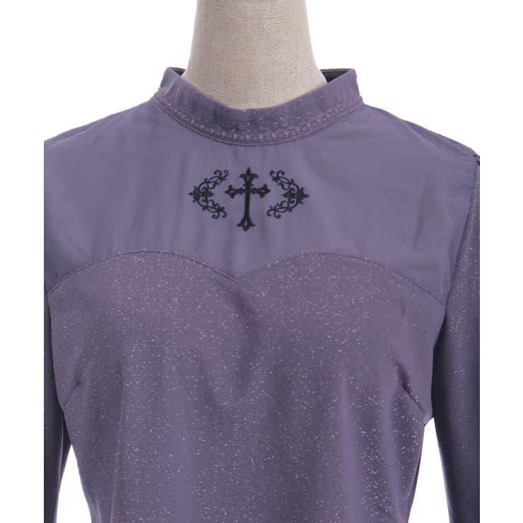 クロス刺繍ラメカットトップス | axes femme | 詳細画像17 