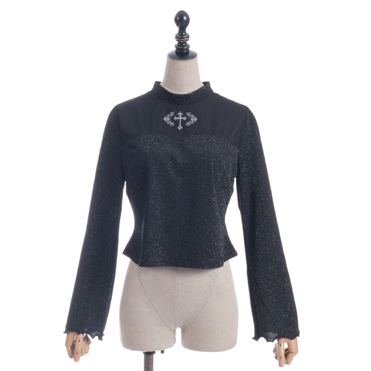 クロス刺繍ラメカットトップス | axes femme | 詳細画像22 