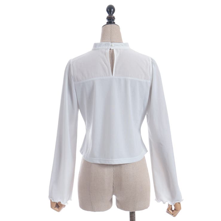 クロス刺繍ラメカットトップス | axes femme | 詳細画像9 