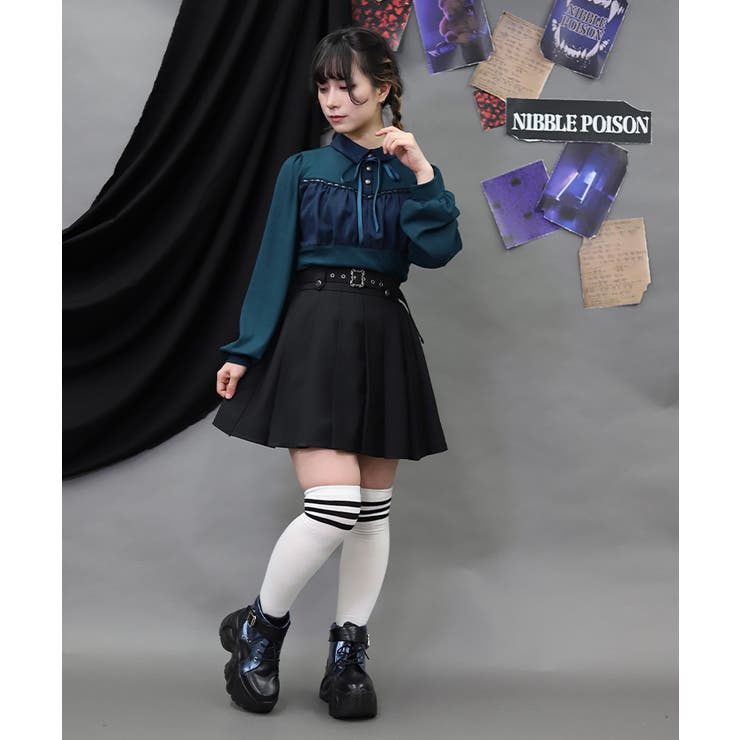 チェックレイヤードトップス | axes femme | 詳細画像8 