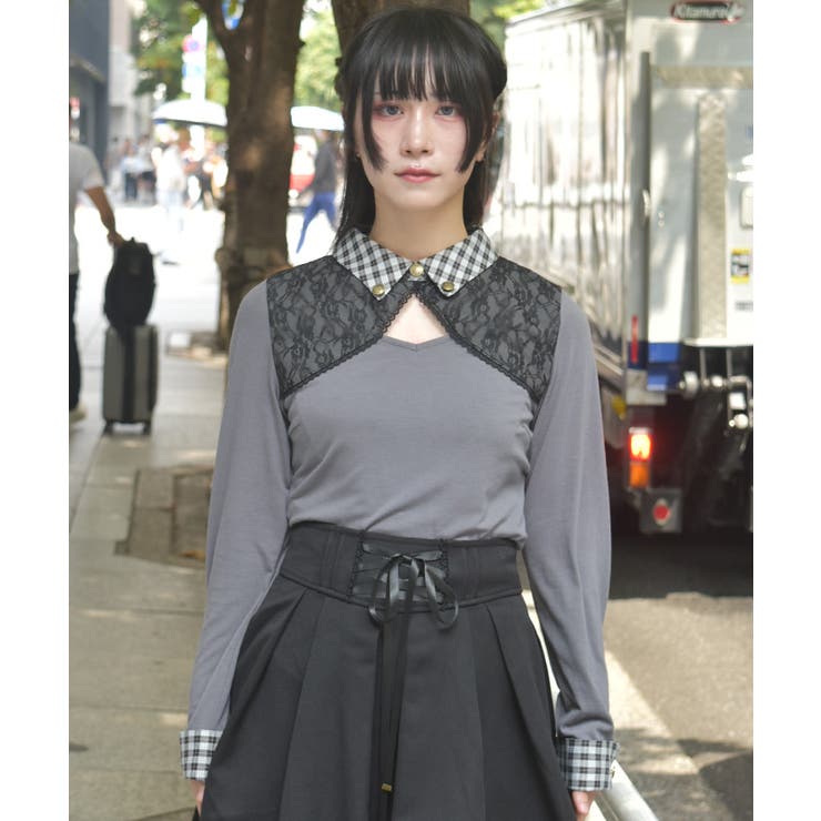 襟付きトップス | axes femme | 詳細画像4 