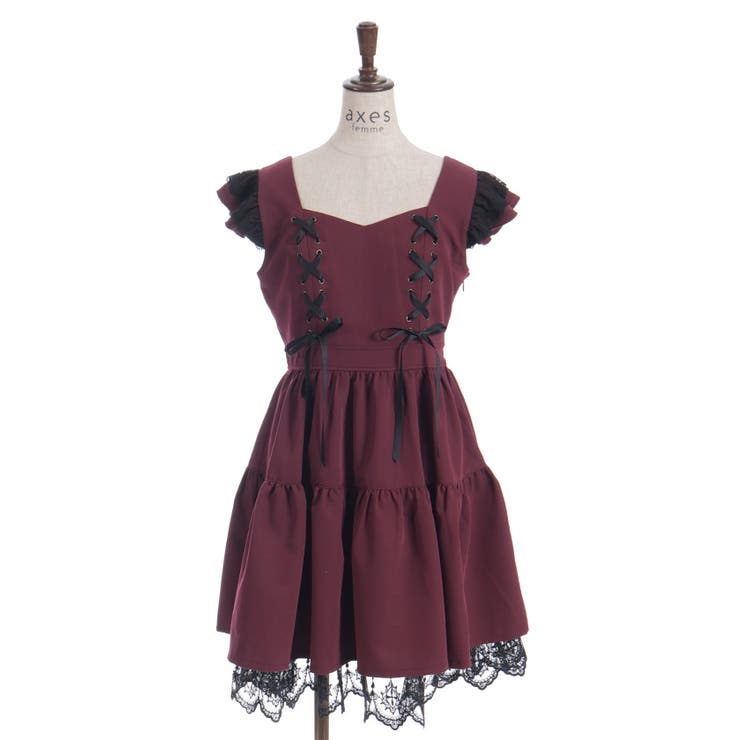 クロスレースフリルミニワンピース | axes femme | 詳細画像13 