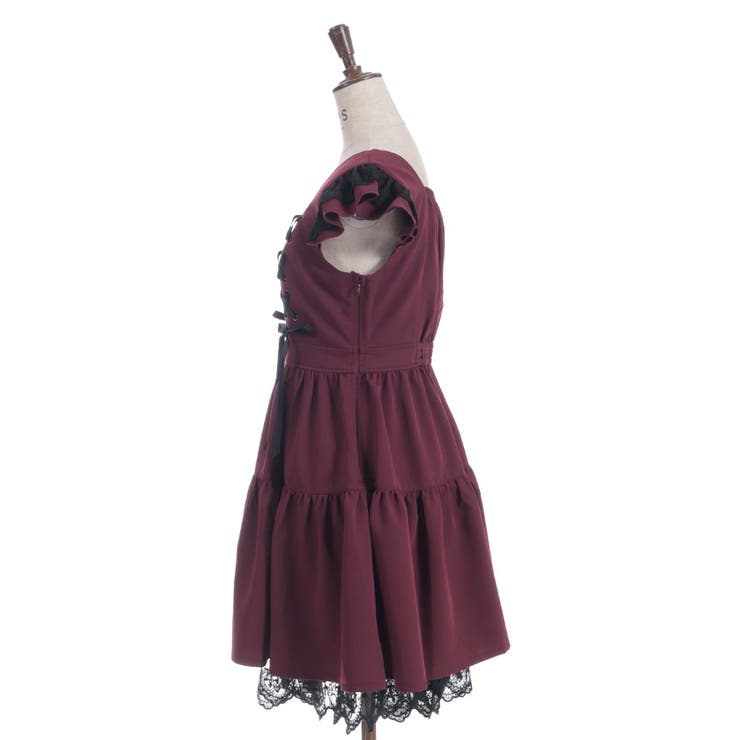 クロスレースフリルミニワンピース | axes femme | 詳細画像14 