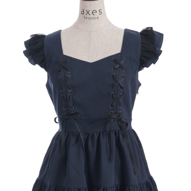 クロスレースフリルミニワンピース | axes femme | 詳細画像22 