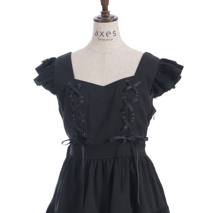 クロスレースフリルミニワンピース | axes femme | 詳細画像28 