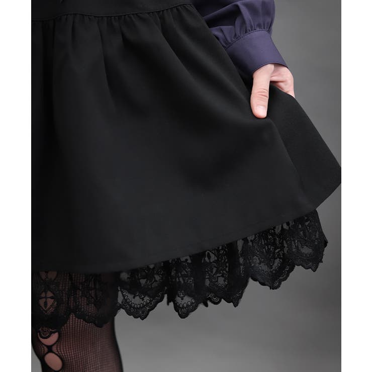 クロスレースフリルミニワンピース | axes femme | 詳細画像6 