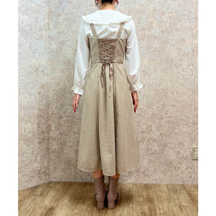 バックレースアップワンピース[品番：IGAW0004402]｜axes femme