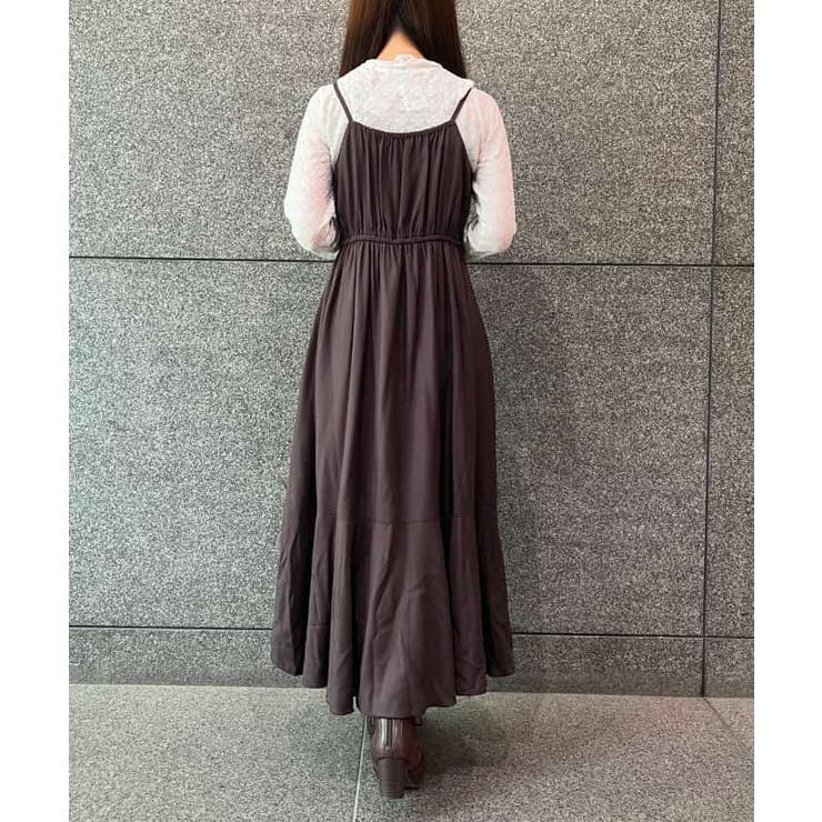 ビット付フリルキャミワンピ[品番：IGAW0004080]｜axes femme