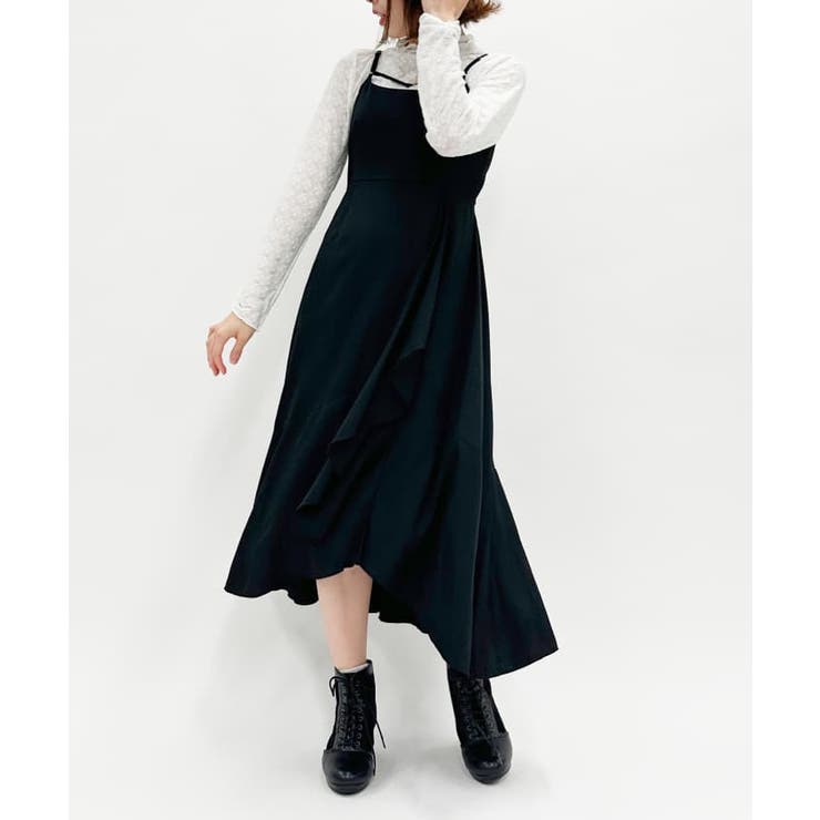 ビット付フリルキャミワンピ[品番：IGAW0004080]｜axes femme