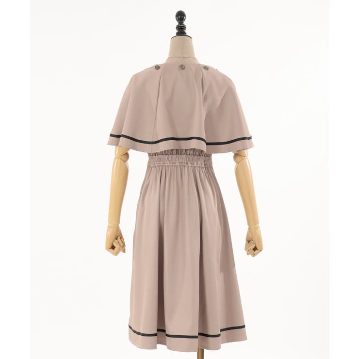 ケープデザインワンピース[品番：IGAW0004490]｜axes femme