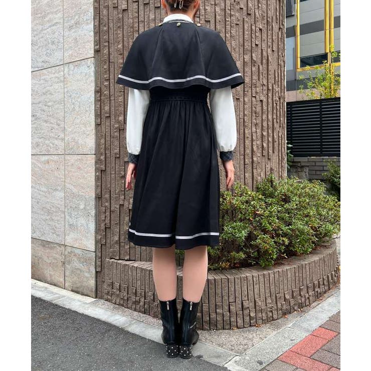 ケープデザインワンピース[品番：IGAW0004490]｜axes femme